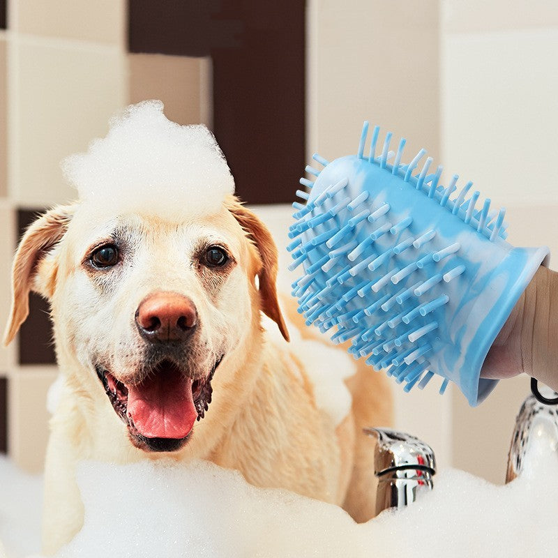 Portable 2-in-1 Dog Paw Cleaner Cup: Soft Brush for Easy Paw Cleaning