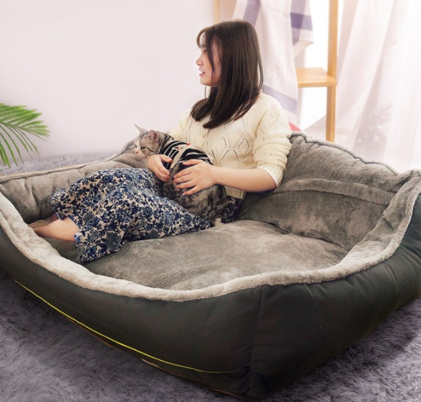 Stylish Dog Sofa Bed with Removable Cover