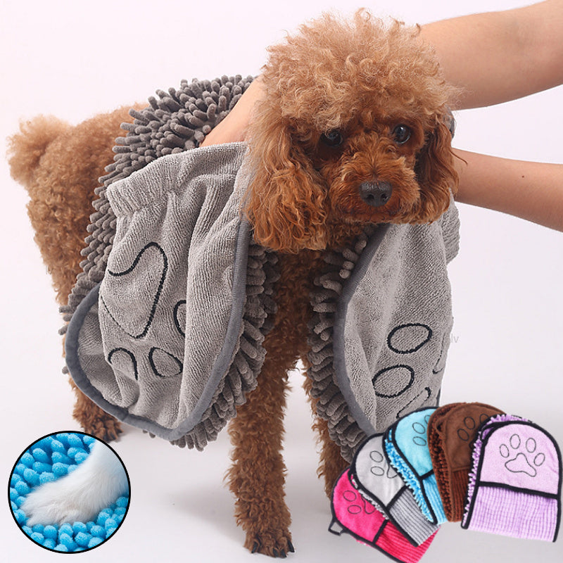 Fast-Drying Dog & Cat Towels for Gentle Grooming